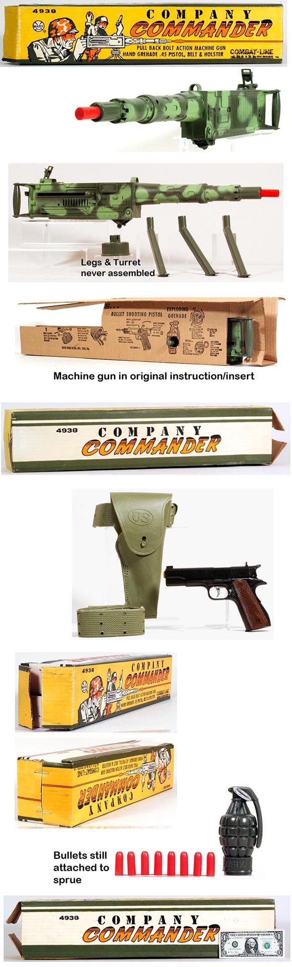 1963 Marx No.4938 Company Commander Combat Set in Original Box